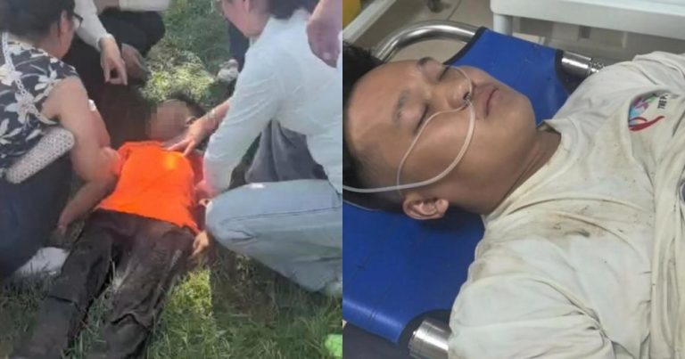 奋不顾身跳水救8岁男童   男子事后向老婆道歉
