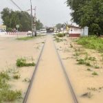 合艾往返大马火车铁轨也淹了