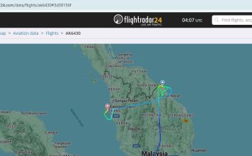 暴雨打乱航班 亚航飞机被迫改飞槟城