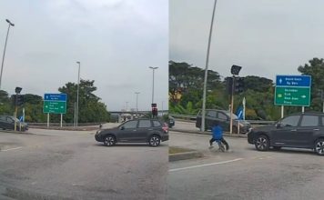 飙蚊型脚车还闯红灯 男童差点被轿车撞飞身亡