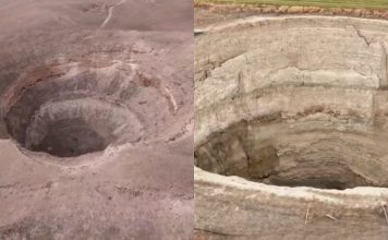 地下水枯竭惹祸 农地惊现近700个巨大天坑