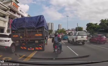 罗里撞路边SUV后走人 网民大赞:做的好