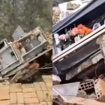 暴雨引发墓园大崩塌 20具棺木滚落碎裂满地