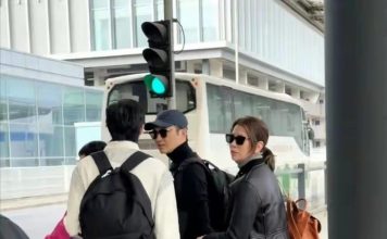 魔童返港现身机场 身高“超车”老爸张智霖