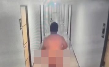 约变性正妹激战遭洗劫 男全裸冲出房慌张遮下体