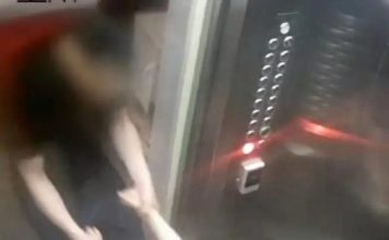 女方电梯内死命抵御 男子强行拖未婚妻入房施暴