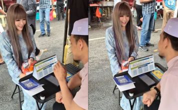 华裔女子逛斋戒月市集 主动掏钱捐助感动网民