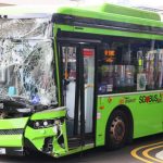 巴士出站连环撞车 含婴儿在内5人送院