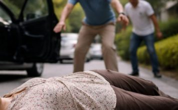 男女公共车位爆口角 女子摔倒身亡家属索赔