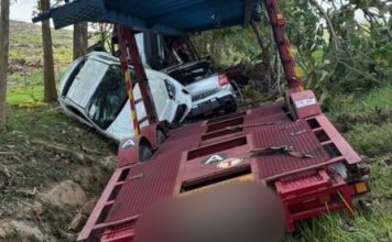 载二手车拖格罗里发生车祸 司机脱困后却不幸被撞毙