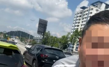 指华裔女强行切车道 华裔男怒火中烧爆口角