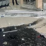 皮卡失控冲撞政府储蓄银行 3警员受伤1人伤势严重