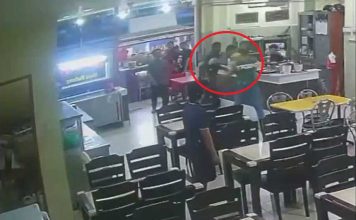 男子泼汤被制伏 一小时后竟丢汽油弹烧店