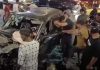 大道车祸酿拥堵 一人受困车内生死未卜