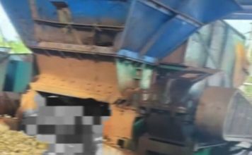 男工卷入粉碎机身亡 出料口处挂满残肢