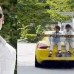 为孩子制造“刺激时刻” 让2儿子坐保时捷车尾兜风