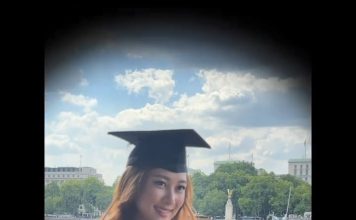 张兆辉飞英国见证爱女毕业 星二代美貌抢镜