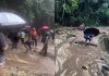 豪雨冲垮打巴金马仑山坡 十五公尺路肩发生坍塌
