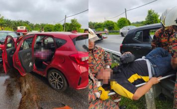 Myvi与Axia相撞酿悲剧 女子当场身亡