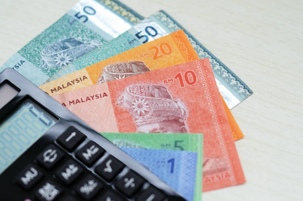 Malaysian Ringgit paper bank note.