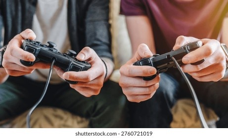 cropped-image-young-men-playing