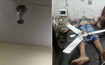 病房天花板吊扇突坠落 男病人惨遭砸中身亡