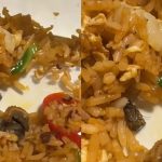 炒饭吃掉一半才发现异样 男子翻开饭粒惊见小蟑螂