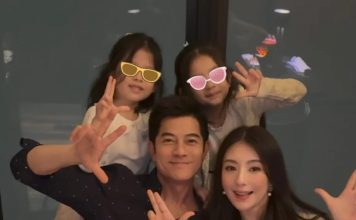 郭富城带女儿见粉丝 姐妹俩大方挥手超可爱