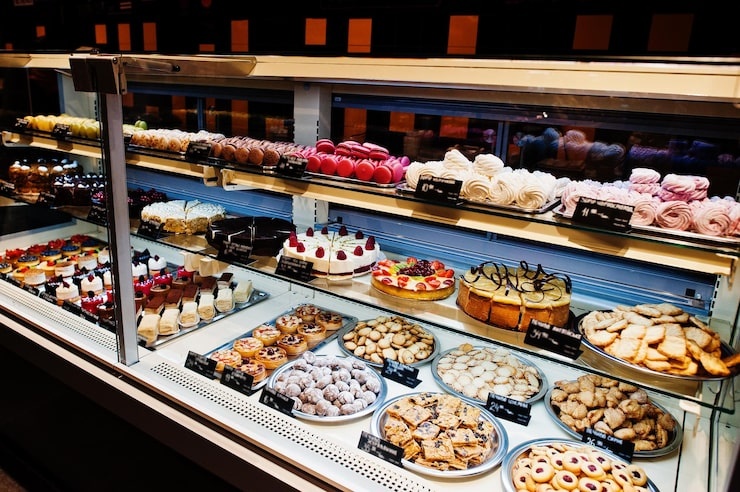 various-cakes-supermarket-shelve