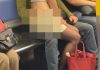 男方将手从后方探入 男女地铁上演不雅行为