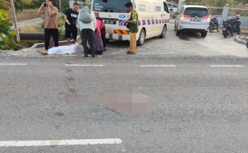 男子突横穿马路 骑士闪避不及撞上魂断公路