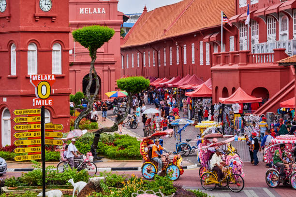 Malaysia, Malacca state, Malacca, Unesco Wold Heritage, City square