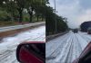 KESAS大道惊现“雪花路” 大片白泡沫铺满路面