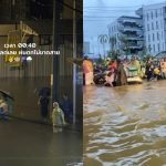 泰国曼谷豪雨狂炸排水不及 多条大路变水道大瘫痪