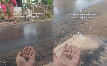 印尼加里曼丹终于降雨 没想到落下的竟是“黑雨”