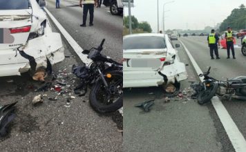 轿车故障停紧急车道 两摩哆接连撞上酿1骑士亡