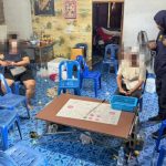 非法赌场遭突击扫荡 女子质问执法人员为何不守约