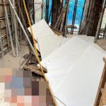 半空板材突坠酿悲剧 工人闪避不及遭砸死